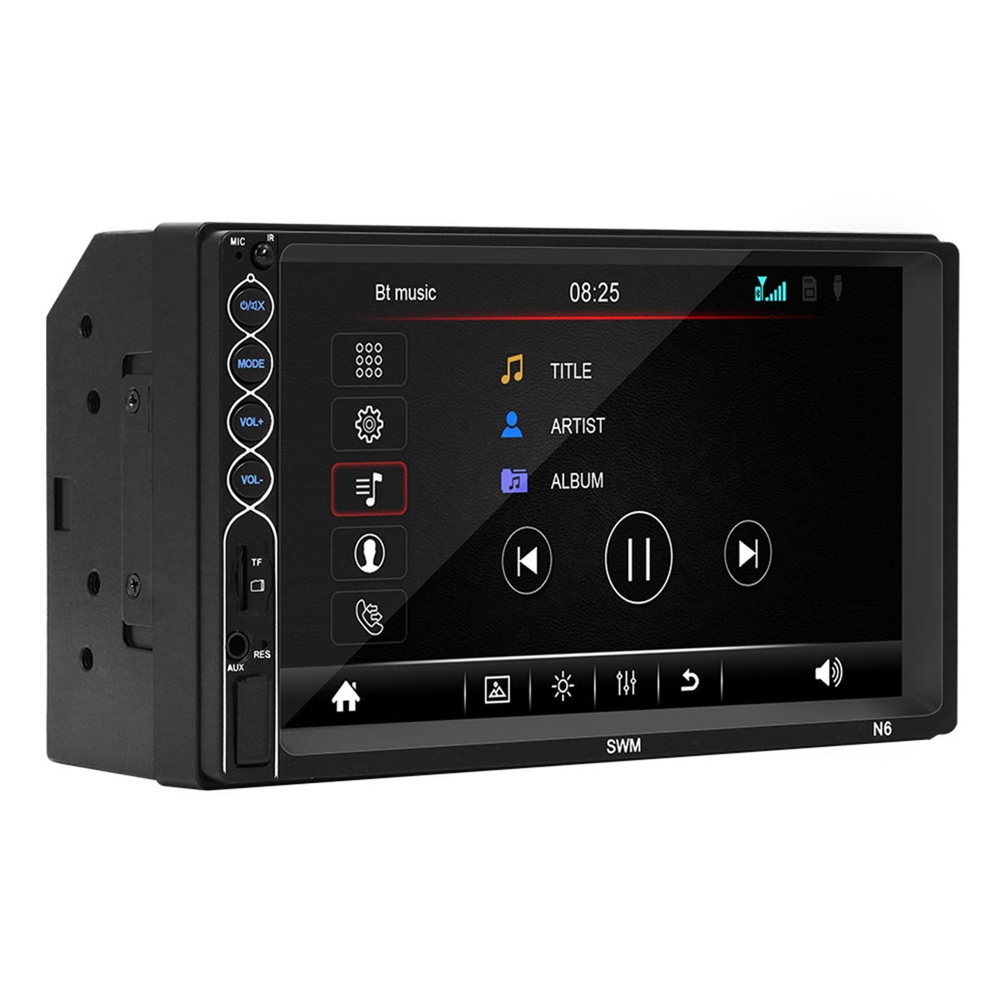 "Christmas Savings Feltree Car Essential Product Car MP5 Player Stereo Radio 7In 2DIN Touching Screen,FM/TF/AUX Player Bluetooth With Backup Camera"
