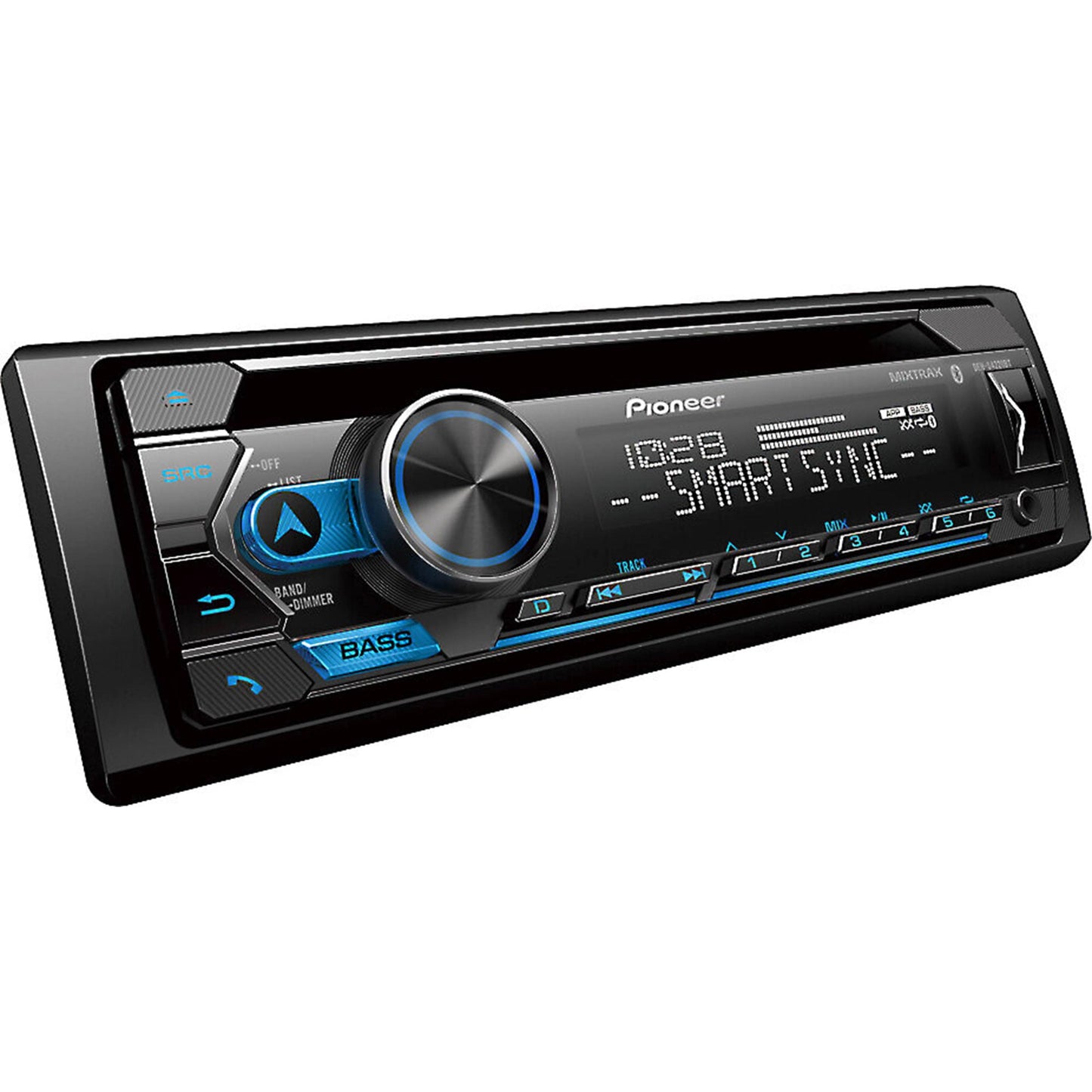 Pioneer DEH-S4220BT In-dash CD with Amazon Alexa, Pioneer Smart Sync App, Bluetooth and 1 Pair of Pioneer TS-X200 - 3-Way Surface Mount Speaker
